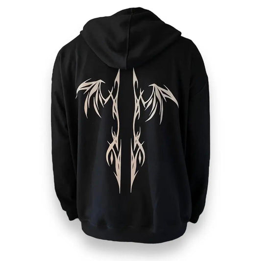 Black Dragon Reflective Hoodie