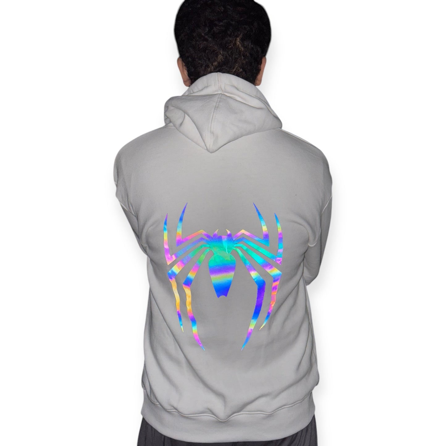 White Spider Reflective Hoodie