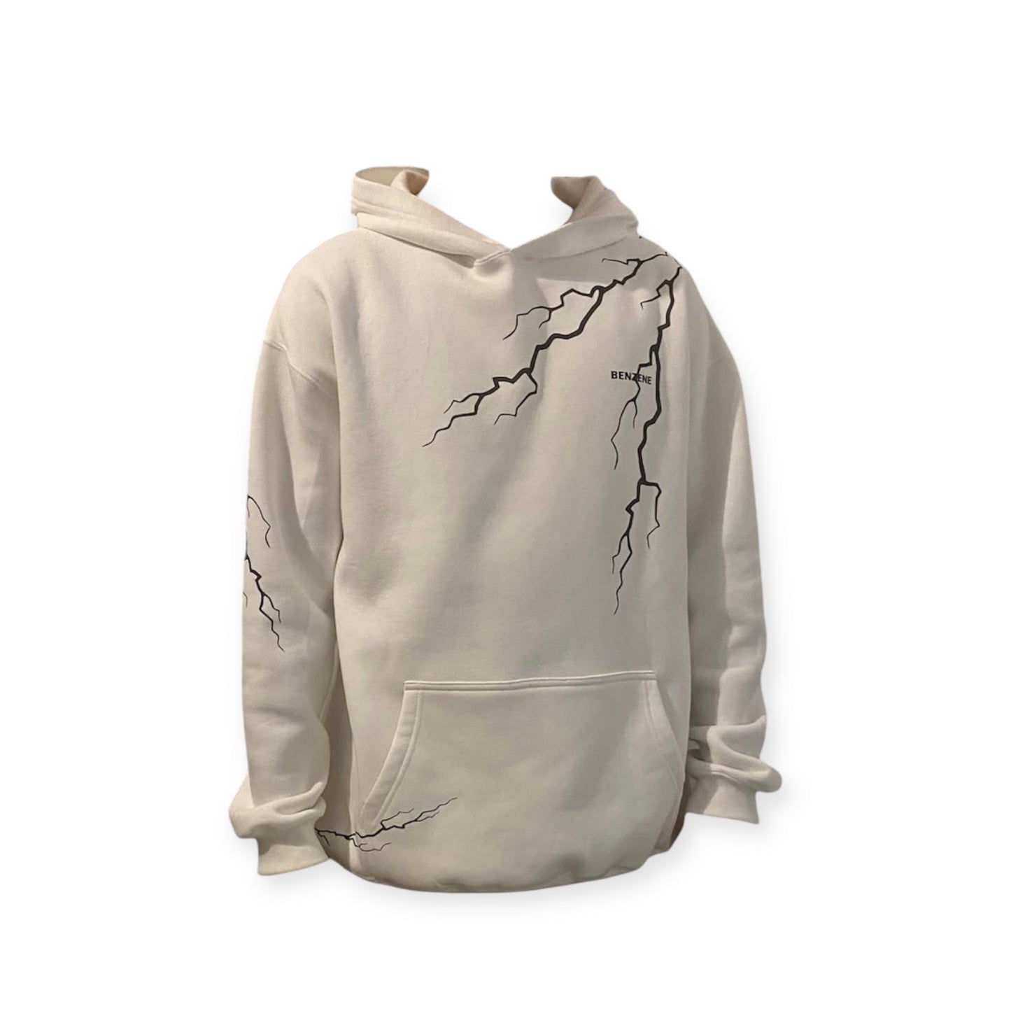 White Thunderstorm Reflective Hoodie