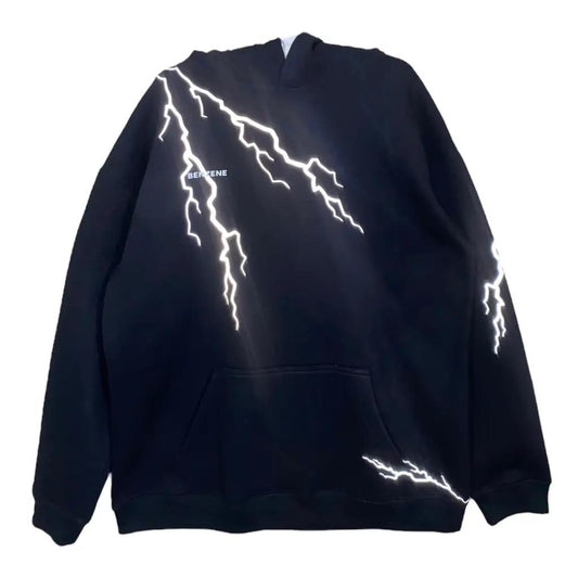 Black Thunderstorm Reflective Hoodie